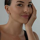 Серьги длинные из серебра с фианитами SOKOLOV 94021399 серебро с родием, с английским замком, фото 4