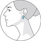 Серьги из серебра с топазами и фианитами SOKOLOV 92020171 серебро с родием, с английским замком, фото 4