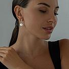 Серьги из серебра с жемчугом SOKOLOV 94022197 серебро с родием, с английским замком, фото 3