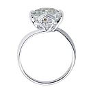 Кольцо из серебра с горным хрусталем и фианитами SOKOLOV 92011795 серебро с родием, фото 2