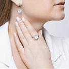 Кольцо из серебра с горным хрусталем и фианитами SOKOLOV 92011795 серебро с родием, фото 6