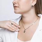 Серьги из серебра с кварцем и фианитами SOKOLOV 92022007 серебро с родием, с английским замком, фото 3