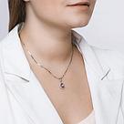 Подвеска из серебра с аметистом и фианитами SOKOLOV 92030324 серебро с родием, фото 3