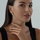 Серьги из серебра с топазами и фианитами SOKOLOV 92021649 серебро с родием, с английским замком, фото 3