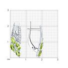 Серьги из серебра с хризолитами и фианитами SOKOLOV 92021758 серебро с родием, с английским замком, фото 5