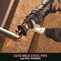 RAGE8. Многоцелевая сабельная пила с 4 биметаллическими полотнами.