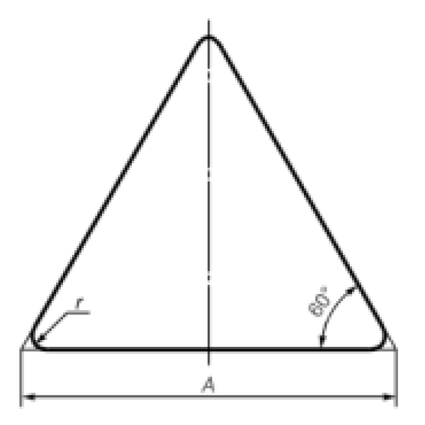 Корпус треугольного дорожного знака 1200х1200х1200мм, фото 1