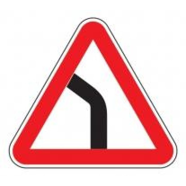 Знак дорожный 1.11.2 — Опасный поворот, фото 1