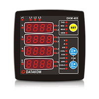 DKM-405 Анализатор сети, 96х96мм, THD, 1-вход, 1-выход, AC