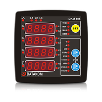 DKM-405 Анализатор сети, 96х96мм, THD, 1-вход, 1-выход, AC
