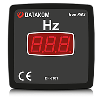 DF-0101 частотомер, 1-фазный, 72x72