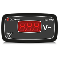 DV-0101 вольтметр, 1-фазный, 96x48