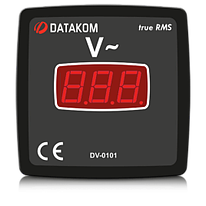DV-0101 вольтметр, 1-фазный, 96x96