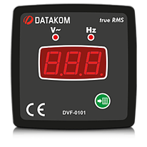 DVF-0101 вольтметр-частотомер, 1-фазный, 72x72