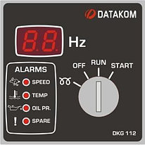 DKG-112 Ручной запуск генератора (12V energize to stop)