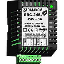 SBC-245 Зарядное устройство (24В, 5А, 100-240В, на дин-рейку)