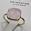 Кольцо серебро 925пр 2,7г, кварц розовый , размер 17, фото 8