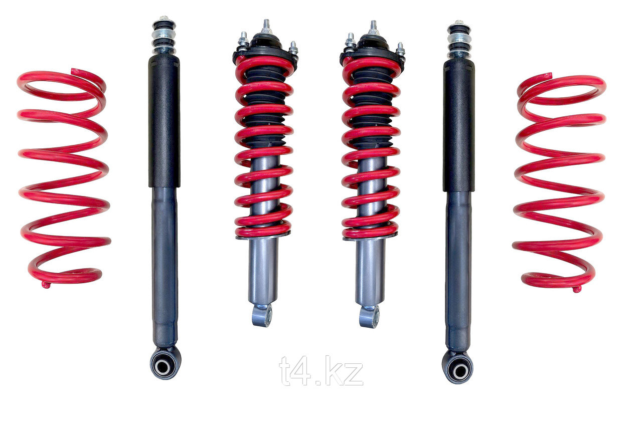 Toyota Prado 90/95 комплект усиленных амортизаторов и пружин - ROX_SHOCKS, фото 1