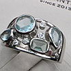Кольцо серебро 925пр 4,7г,  топаз размер 18, фото 2