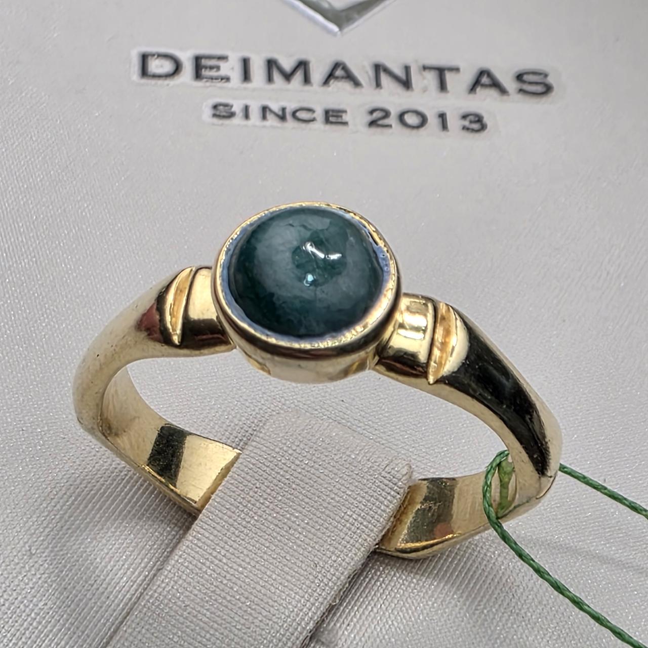 Кольцо серебро 925пр 2,8г,   изумруд размер 16,5, фото 1