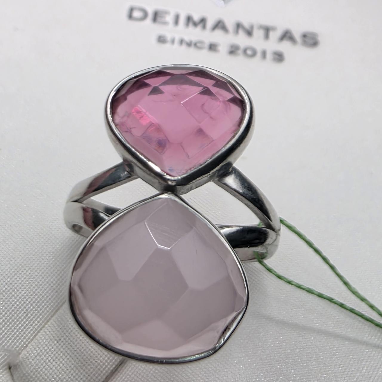 Кольцо серебро 925пр 4,6г, кварц, размер 16,3, фото 1