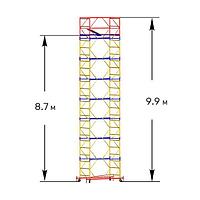 МЗСК Вышка-тур Высота 9.9м 1.2м/2м Базовый блок + 7 секций
