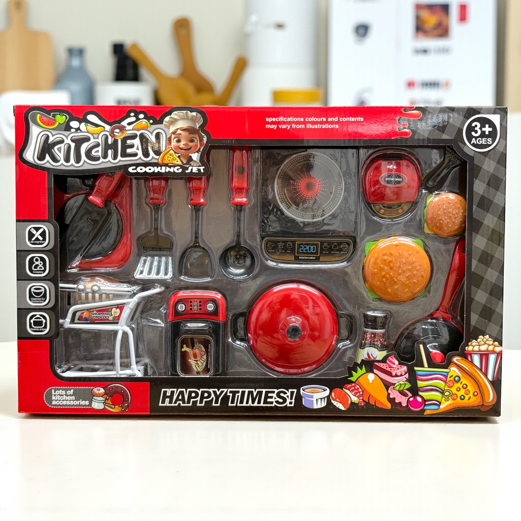 2313 Кухня газ плита +бургер+ тележка 44*28см, фото 1