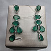 Серьги серебро 925пр 2,8г, хризопраз, фото 6