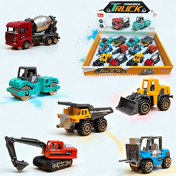 Kx08-12 Спец техника металл (7*4см) 6видов 12шт цена за упаковку