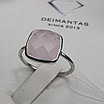 Кольцо серебро 925пр 2,6г, кварц розовый , размер 17,5, фото 6