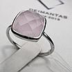Кольцо серебро 925пр 2,6г, кварц розовый , размер 17,5, фото 8