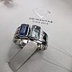 Кольцо серебро 925пр 6,8г,  сапфир, топаз размер 18,5, фото 10