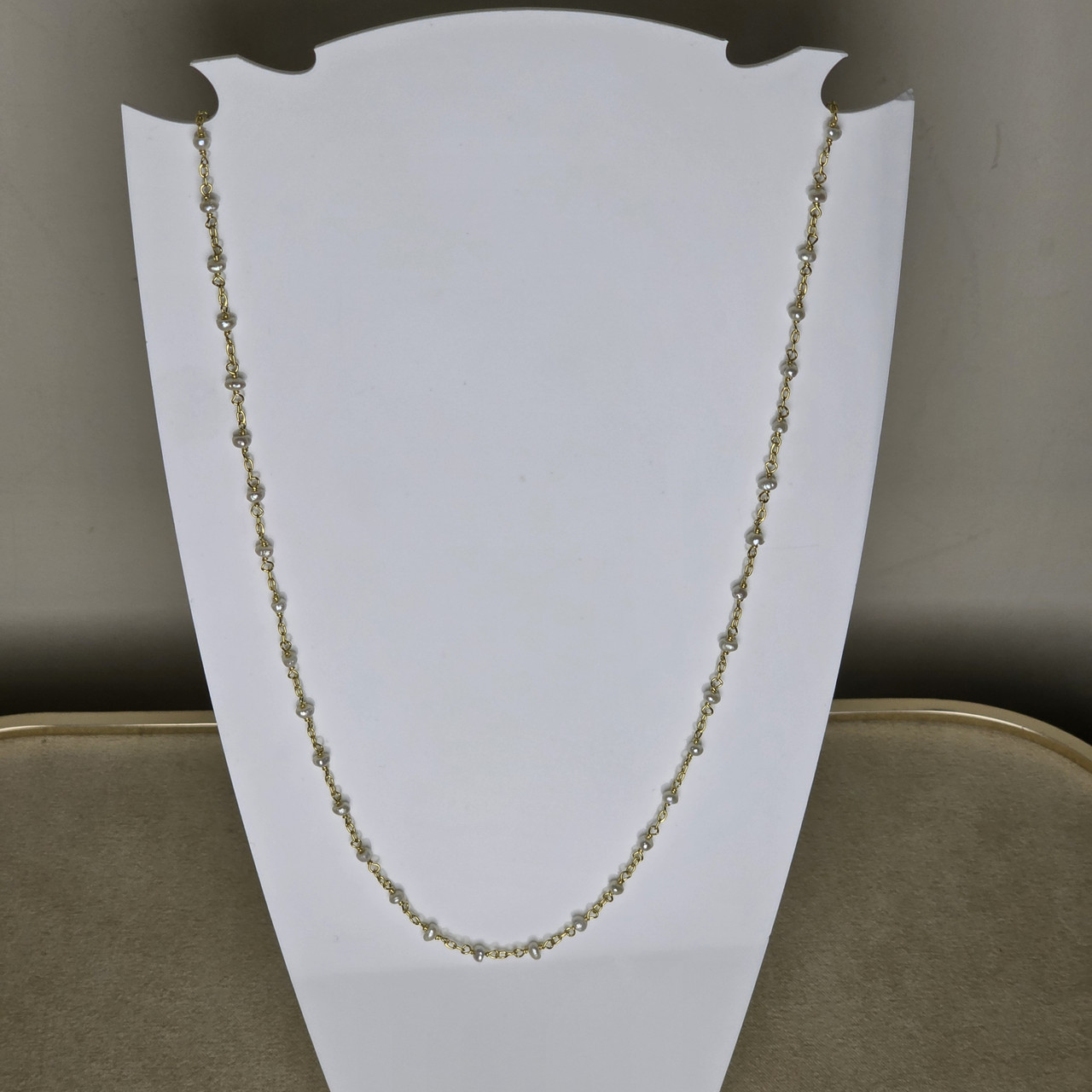 Колье серебро 925пр 4,7г, жемчуг, размер 55-60, фото 1