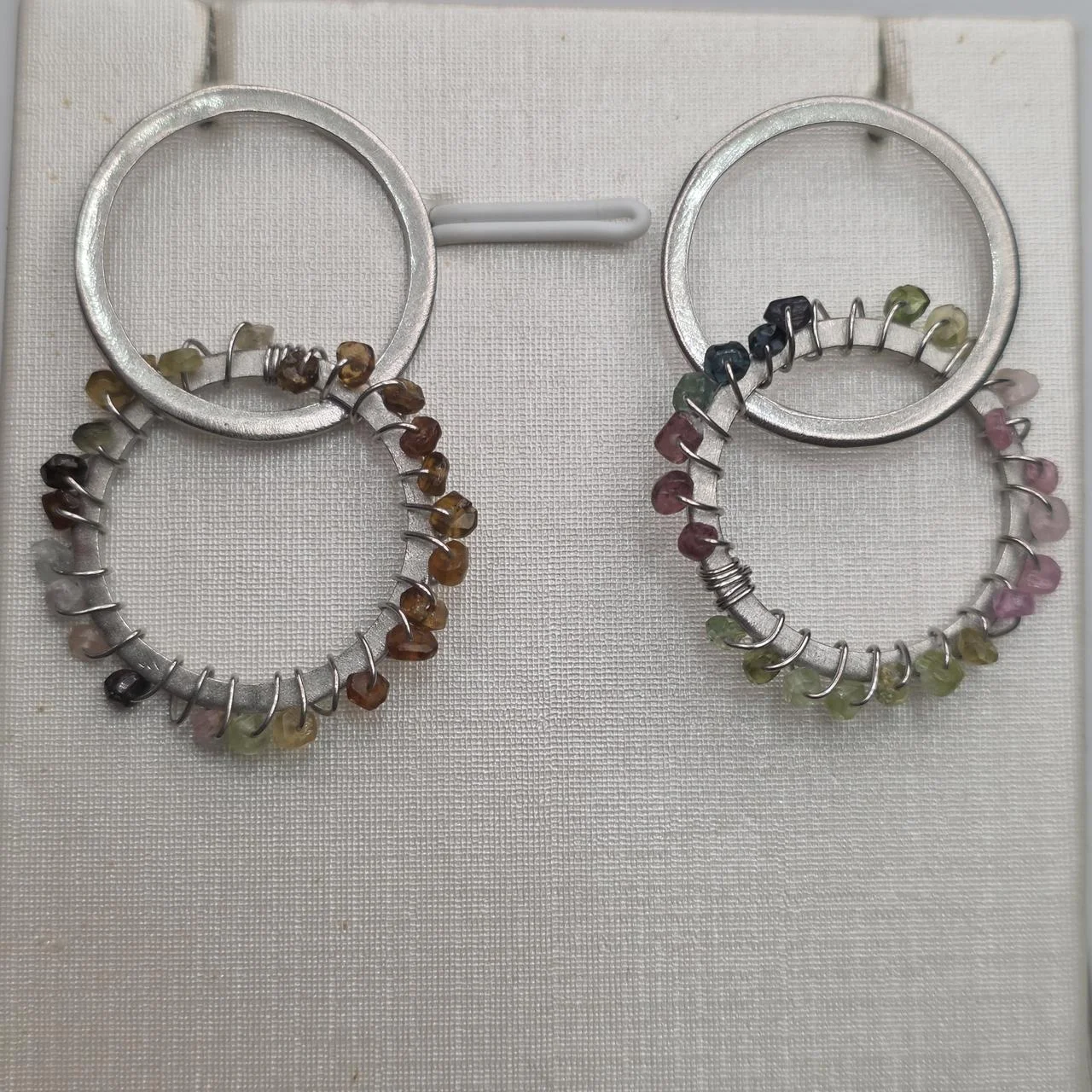 Серьги серебро 925пр 5,6г, турмалин, фото 1