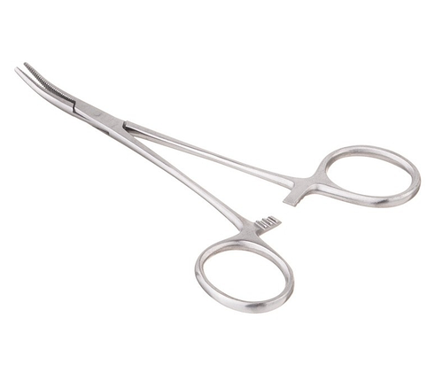 Зажим кровоостанавливающий «Москито», изогнутый, 160мм., фото 1