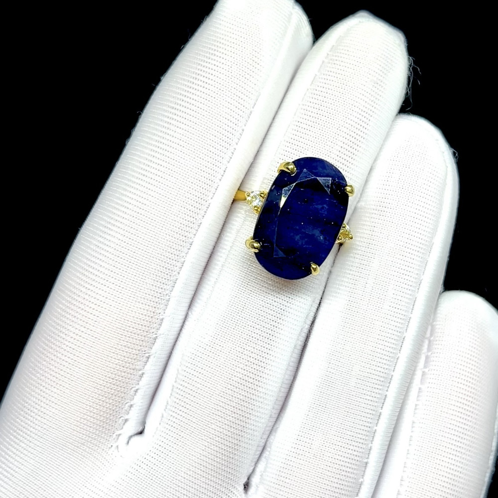 Кольцо с натуральным Сапфиром. Эксклюзив, фото 1