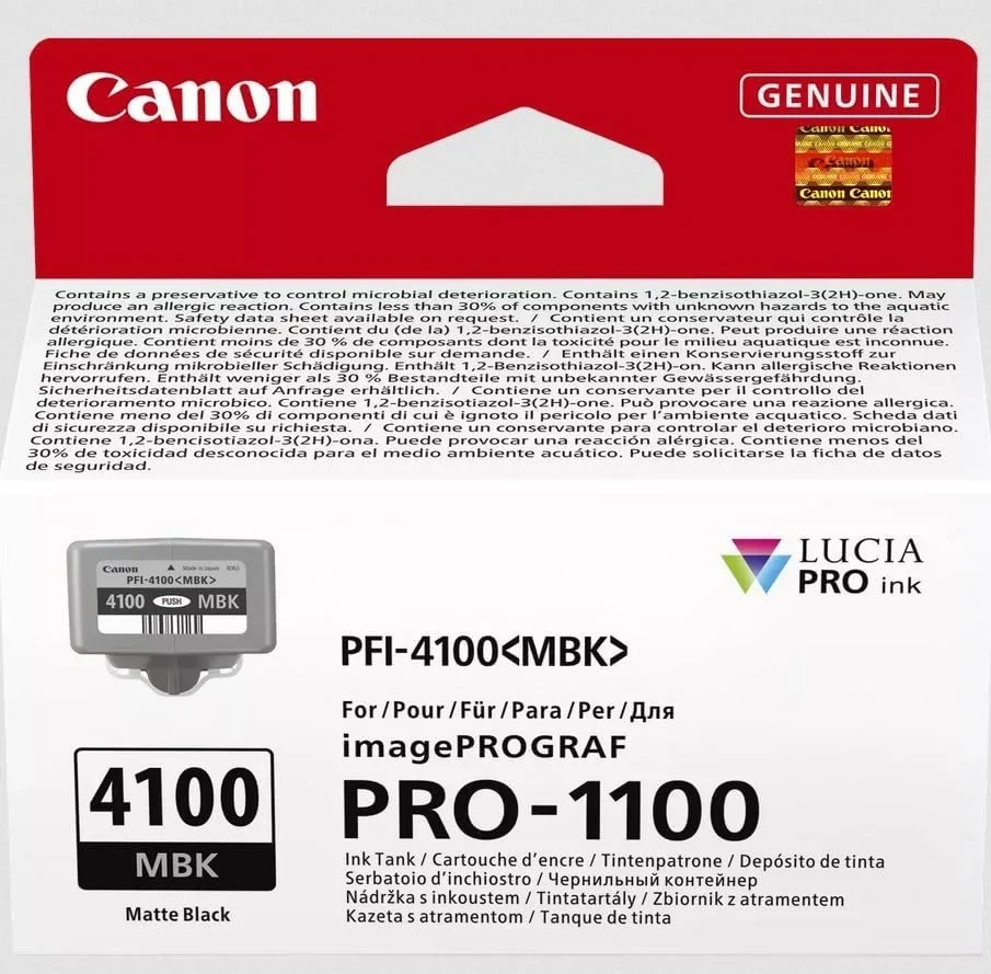 Картридж Canon PFI-4100 Matte Black для imagePROGRAF PRO-1100 6776C001, фото 1