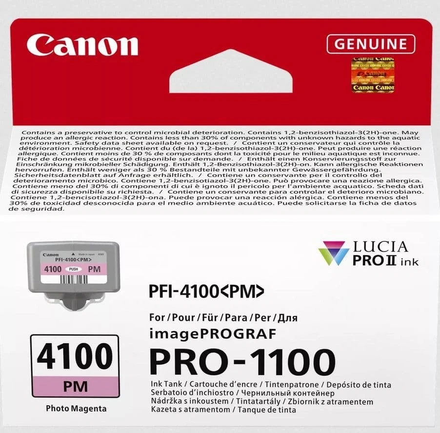 Картридж Canon PFI-4100 Photo Magenta для imagePROGRAF PRO-1100 6782C001, фото 1