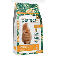 Perfect Adult Cat Food with Chicken Low Grain для взрослых кошек c курицей, 1,5 кг