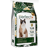 Perfect Adult Cat Food Gourmet Low Grain для привередливых кошек с лососем и ягненком, 1,5 кг