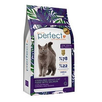 Perfect Adult Sterilized Cat Food with Salmon Low Grain для стерилизованных кошек с лососем 1,5 кг