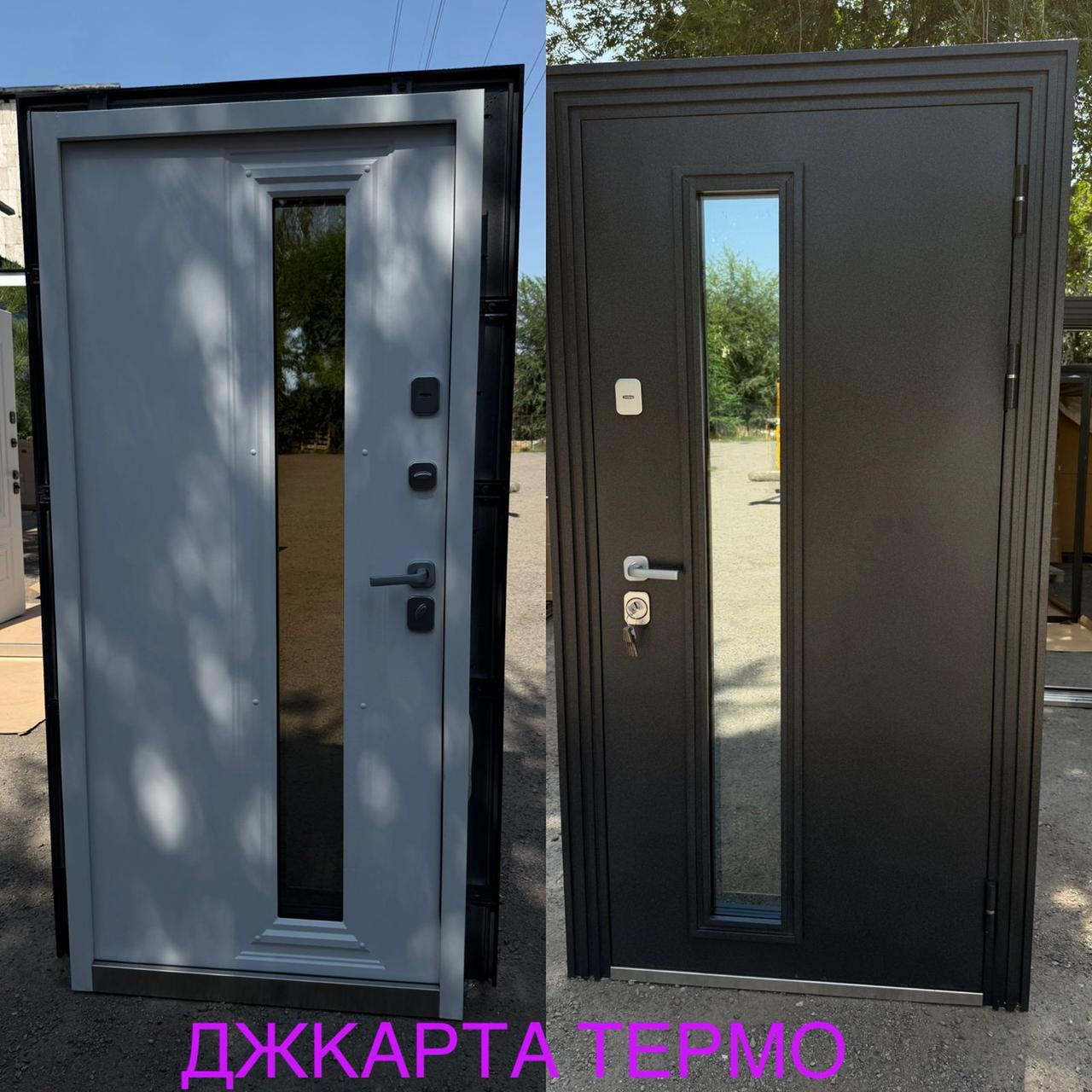 Входная 2х створчатая металлическая дверь ДжакартаТермо h2200, фото 1