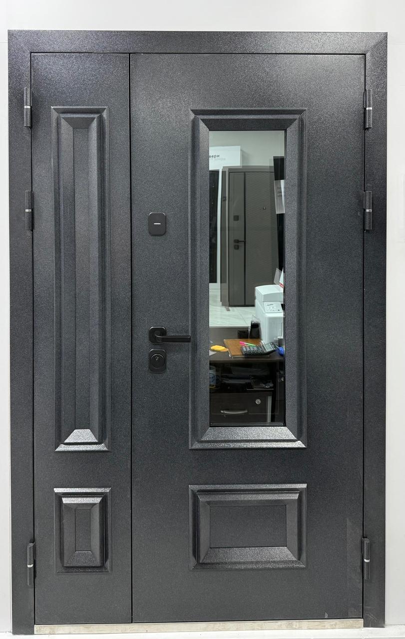 Входная металлическая 2х створчатая дверь РинаТермо h2200, фото 1