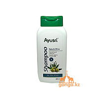 Шампунь с ламинарией, оливкой и миндалем (Nourishing and repairing shampoo AYUSRI), 200 мл.