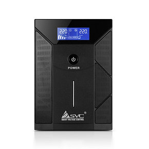 UPS SVC V-2000-F-LCD,Smart, AVR 2000VA/1200W, 12V/9Ah*2, (4) Schuko, фото 2