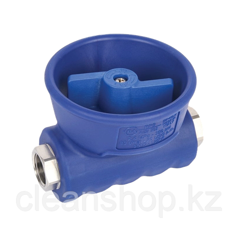 Кран для пены, вход 1/2 внутр., выход 1/2 внутр., 80 л/мин., 24 бара, нерж. сталь, фото 1