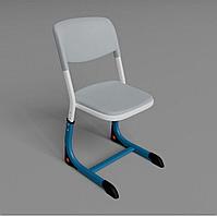 Стул ученический регулируемый по высоте, полностью сварной металлический каркас