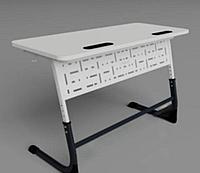 Стол ученический двухместный регулируемый по высоте