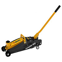 Домкрат подкатной гидравлический с фиксатором DENZEL 2.8т 51156