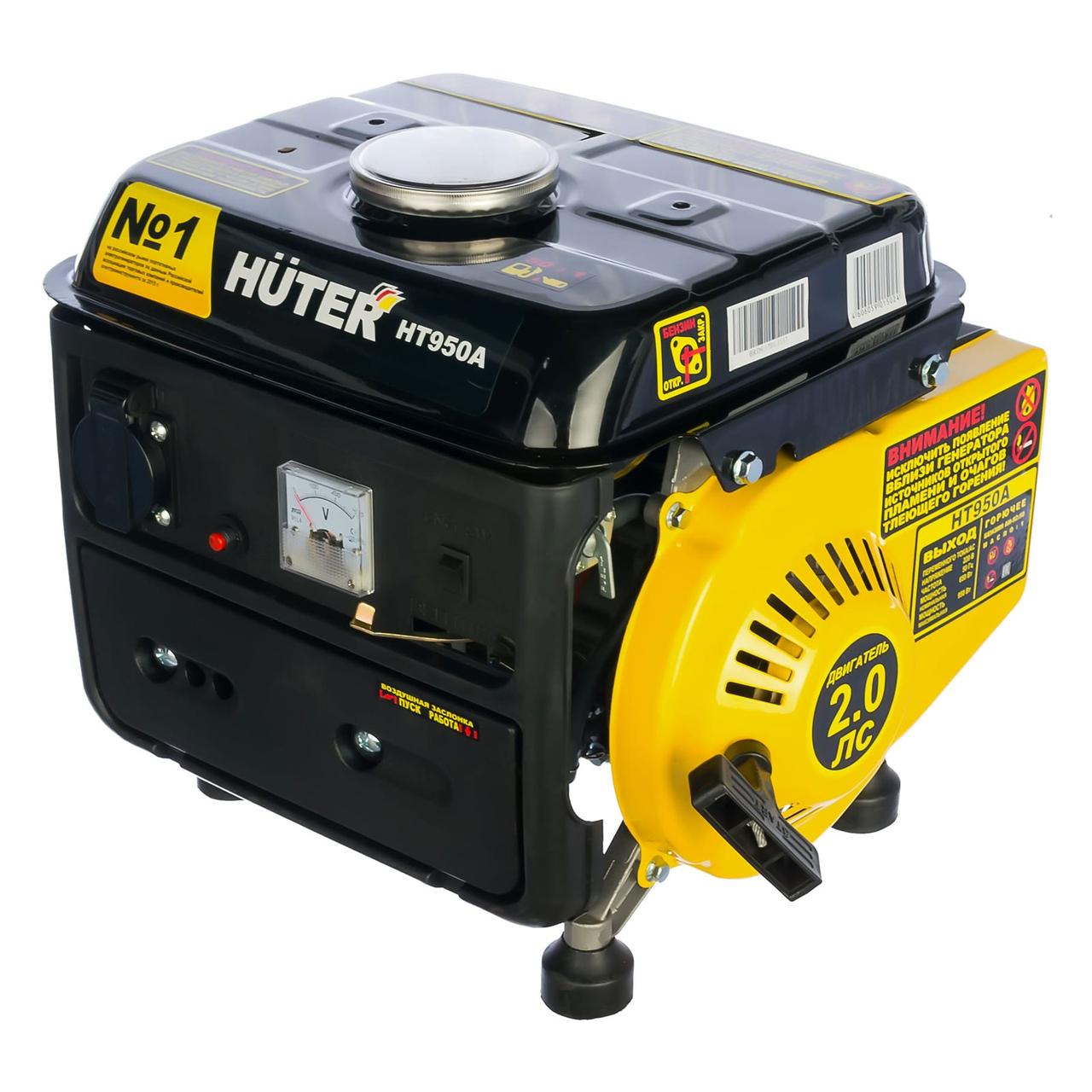 Электрогенератор HT950A / 0.65кВт / 220В  Huter 64/1/1, фото 1